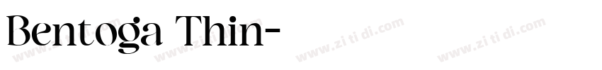 Bentoga Thin字体转换